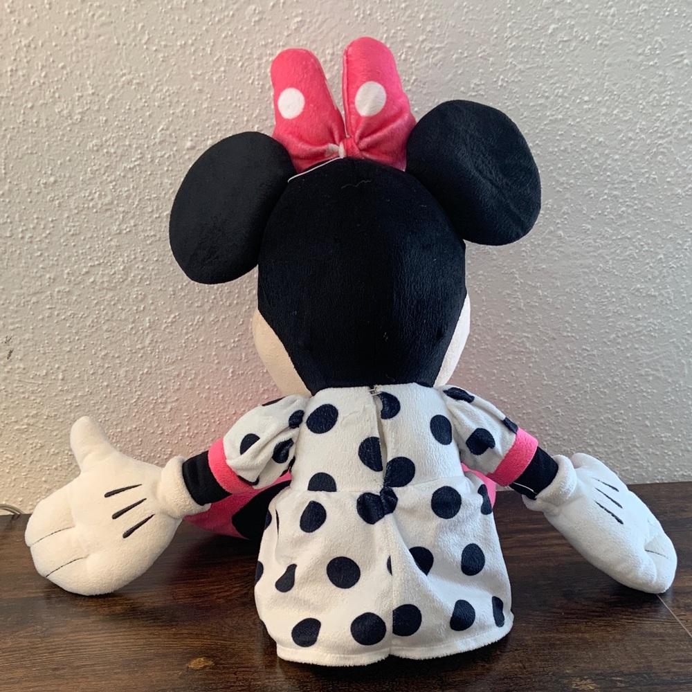 Disney Minnie Mouse Plush - Black, White, and Pink - Picture 2 of 4